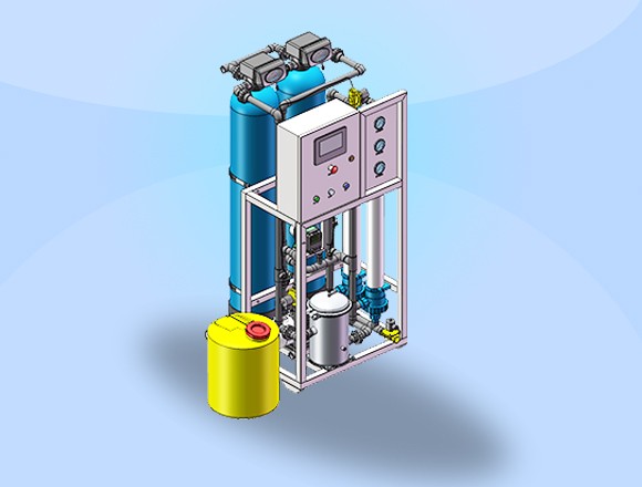 1T/H(每小時(shí)出水1噸)超濾凈水設(shè)備